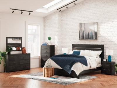 Cama King con paneles Hollivern
