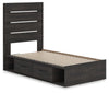 Cama doble con almacenamiento Hollivern
