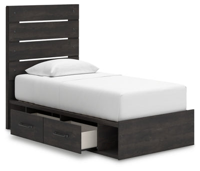 Cama doble con almacenamiento Hollivern