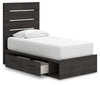 Cama doble con almacenamiento Hollivern