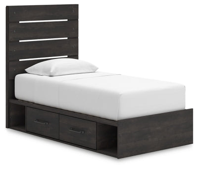 Cama doble con almacenamiento Hollivern