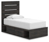 Cama doble con almacenamiento Hollivern