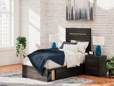 Cama doble con almacenamiento Hollivern