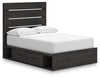 Cama Hollivern con almacenamiento de paneles completos