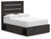 Cama Hollivern con paneles completos y almacenamiento