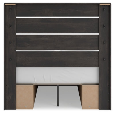 Cama Hollivern con paneles completos y almacenamiento