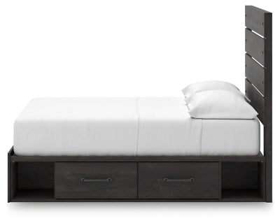 Cama Hollivern con paneles completos y almacenamiento