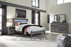 Cama Queen con paneles Baystorm, tocador, espejo y mesita de noche