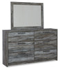 Baystorm Queen Storage Bed, Dresser, Mirror and Chest