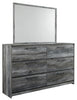 Cabecera de cama Baystorm Twin Panel, cómoda, espejo y mesita de noche