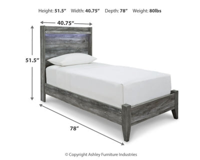 Cama individual con paneles Baystorm