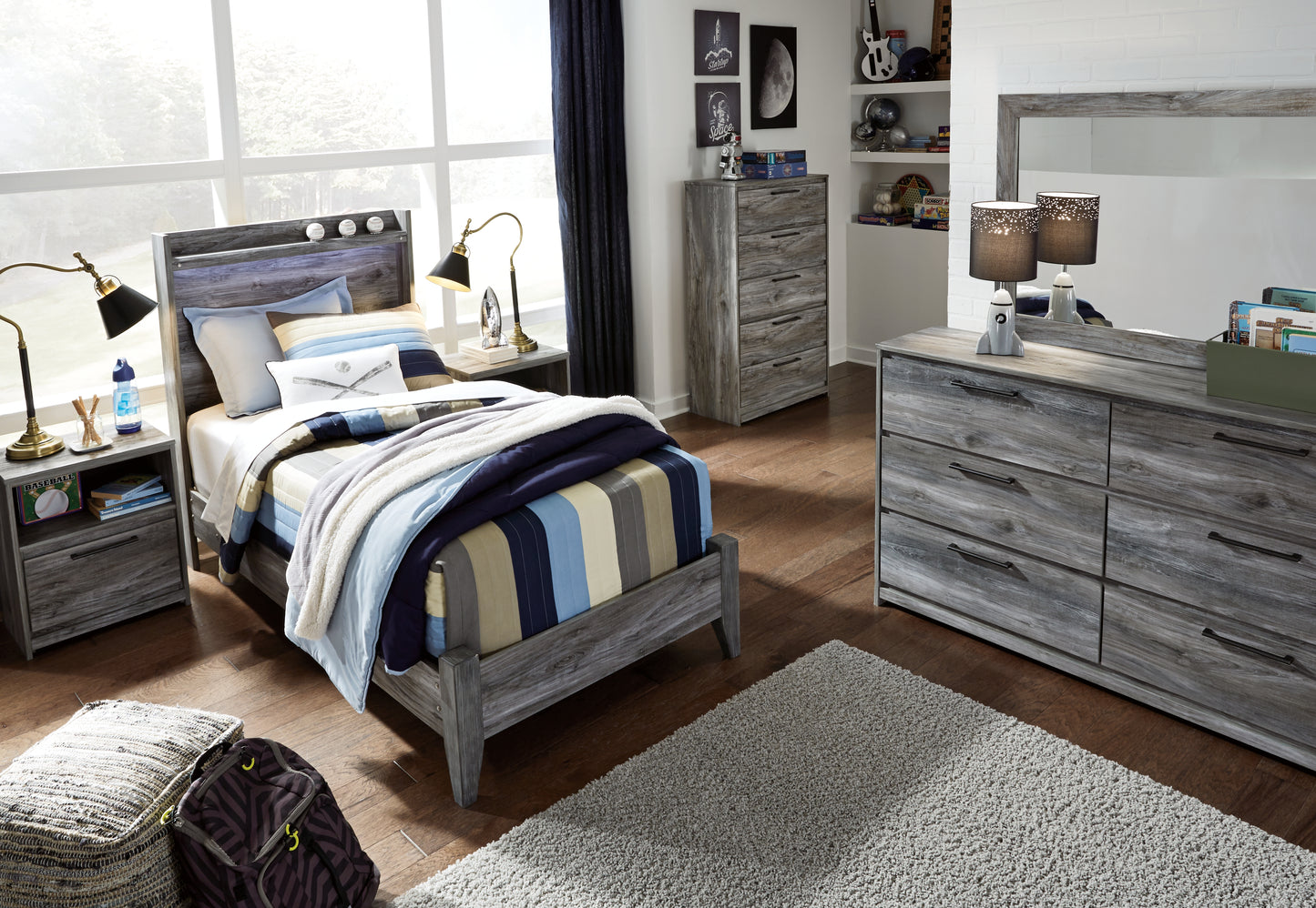 Cama individual con paneles Baystorm