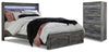 Cama Queen con almacenamiento y baúl Baystorm