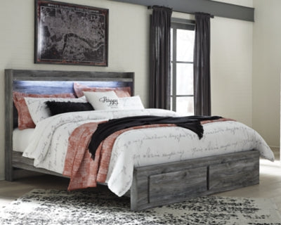 Baystorm King Panel Bed with 2 Storage Drawers