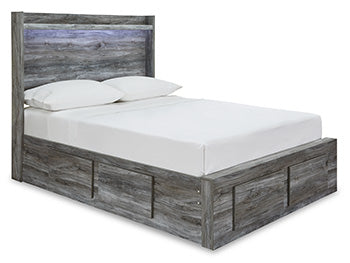Cama Baystorm de tamaño completo con 6 cajones de almacenamiento