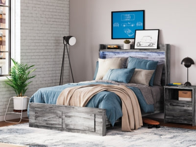 Cama Baystorm de tamaño completo con dos cajones de almacenamiento