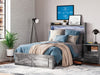 Cama Baystorm de tamaño completo con dos cajones de almacenamiento