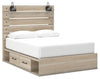 Cama Senbry Queen con paneles y almacenamiento