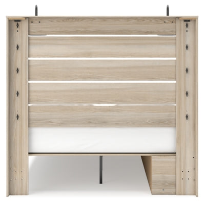 Cama Senbry Queen con paneles y almacenamiento