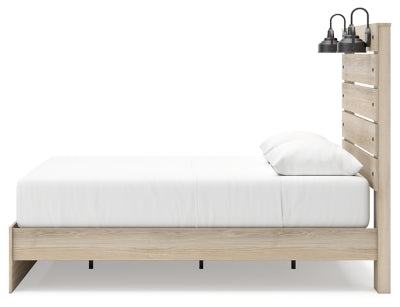 Cama Senbry Queen con paneles y almacenamiento
