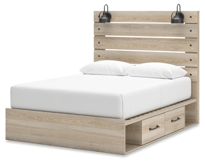 Senbry Queen Panel Bed with Storage