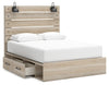 Cama Senbry Queen con paneles y almacenamiento
