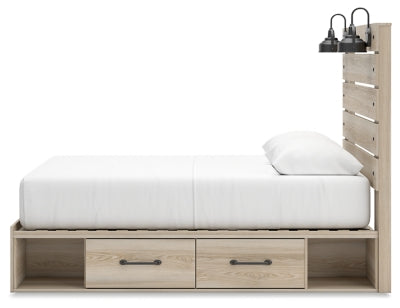Senbry Queen Panel Bed with Storage