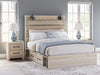 Cama Senbry Queen con paneles y almacenamiento