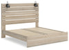 Cama Senbry King con paneles y almacenamiento