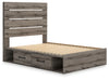 Cama de almacenamiento con paneles completos Graystorm