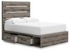 Cama de almacenamiento con paneles completos Graystorm