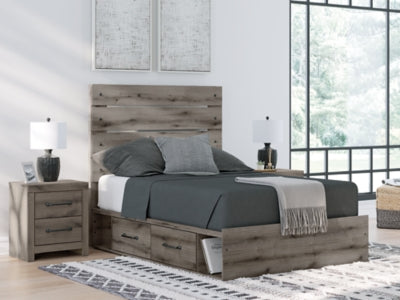 Graystorm Full Panel Storage Bed