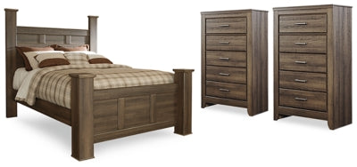 Cama con dosel Juararo Queen y dos cómodas