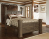 Cama con dosel tamaño queen de Juararo