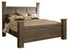 Cama con dosel Juararo King, tocador, espejo y cómoda