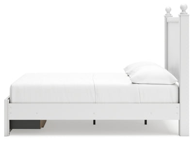 Cama con almacenamiento de paneles completos Mollviney