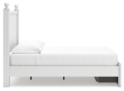 Cama con almacenamiento de paneles completos Mollviney