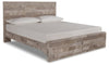Effie King Panel Bed with 2 Storage Drawers