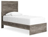 Cama individual con paneles, cómoda y espejo Ralinksi