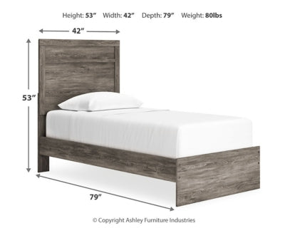 Cama individual con paneles Ralinksi
