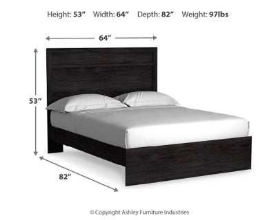 Cama Queen con paneles Belachime