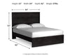 Cama Queen con paneles Belachime