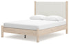 Cama Cadmori Queen con paneles tapizados