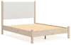 Cama Cadmori Queen con paneles tapizados