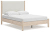 Cama Cadmori Queen con paneles tapizados