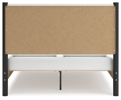 Cama Cadmori Queen con paneles tapizados