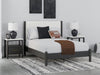 Cama Cadmori Queen con paneles tapizados