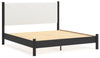 Cama Cadmori King con paneles tapizados