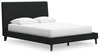 Cama Cadmori Queen tapizada con listones enrollables