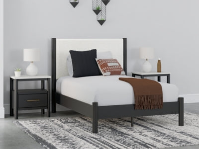 Cama Cadmori con paneles tapizados completos